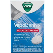 Vapores Relaxantes Vick VapoBanho 3 Unidades