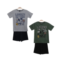 2 Conjuntos Infantis Camiseta + Bermuda Disney Mickey Mouse
