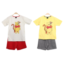 2 Conjuntos Infantis Disney Camiseta Pooh + Bermuda