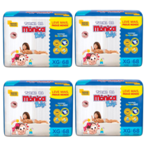 4 Pacotes Fralda Turma da Mônica Baby XG 68 Unidades