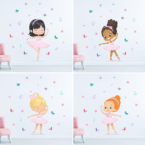 Adesivo de Parede Bailarina para Quarto de Menina