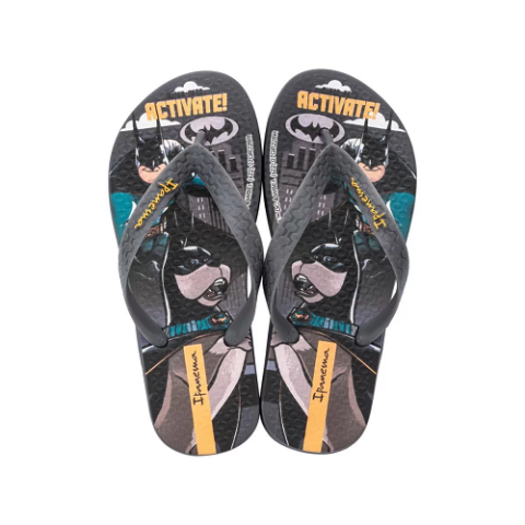 Chinelo Infantil Grendene Kids Ipanema Super Pets Preto