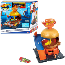 Hot Wheels Pista de Brinquedo Lanchonete de Hambúrgueres