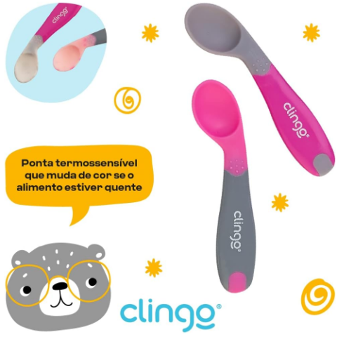 Colheres de Silicone Termosensiveis Clingo