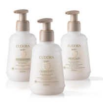 Combo Eudora Baby: Shampoo 200ml + Condicionador 200ml + Sabonete Líquido 200ml