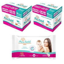 Combo Toalha Umedecida Meu Bebê Ultra 1000 Unidades