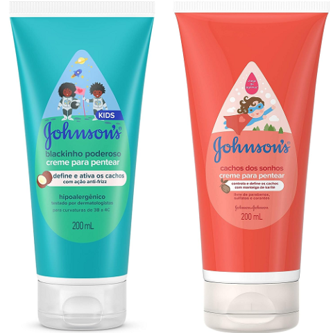 Johnson’s Baby Creme Para Pentear Para Cabelos Cacheados 200ml