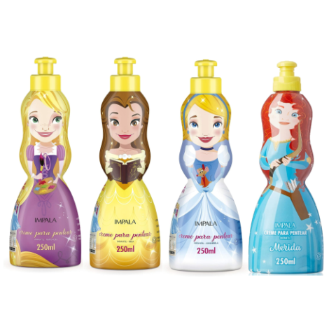 Creme para Pentear Princesas Disney Impala Cosméticos 250ml