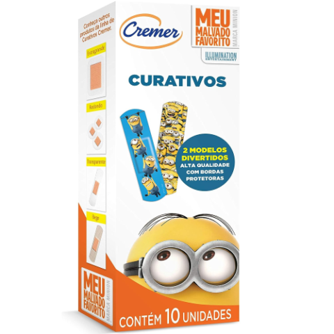 Curativo Minions Cremer 10 Unidades