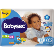 Fralda Babysec Ultrasec Galinha Pintadinha XXG 28 unidades