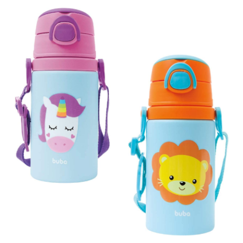 Garrafinha de Aluminio Animal Fun Buba
