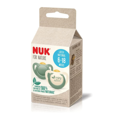 Kit 2 Chupetas Nuk For Nature Látex S2