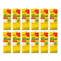 Kit Leite Integral Ninho 1L 12 Unidades