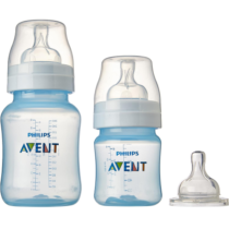 Kit Mamadeiras Anti Colica Philips Avent 125/260ml + Bico Extra
