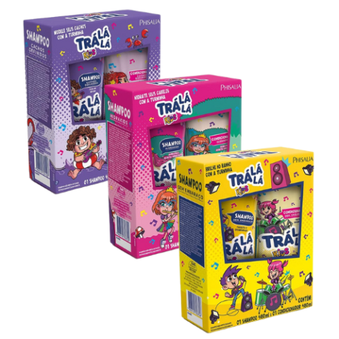 Kit Shampoo e Condicionador Trá Lá Lá Kids 480ml