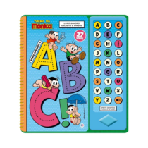 Livro Sonoro Infantil Escreva e Apague Vamos Aprender ABC Turma da Mônica