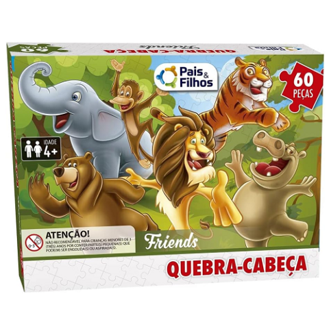 Quebra Cabeça Friends Pais & Filhos 60 Peças