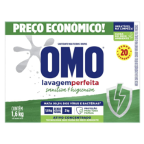 Sabão em Pó Omo Lavagem Perfeita Sanitiza & Higieniza 1.6kg