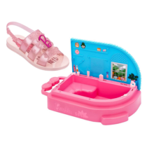 Sandália Infantil Grendene Kids Barbie Spa Rosa Claro