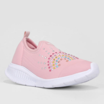 Slip On Infantil Bibi Hotfix Menina Rosa
