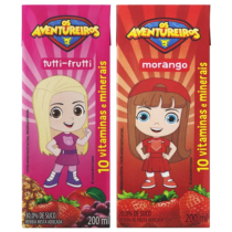 Suco Aventureiros Morango ou Tutti Frutti 200ml