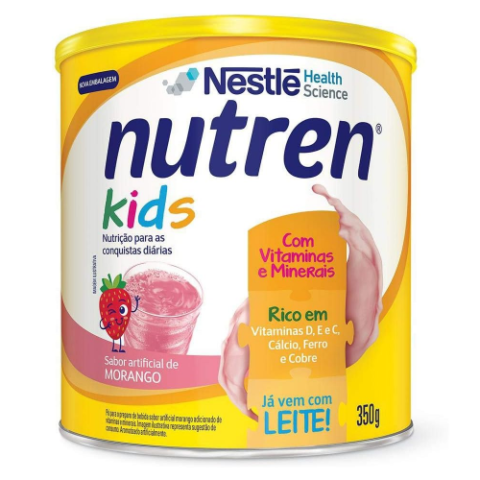 Suplemento Alimentar Nutren Kids Morango 350g