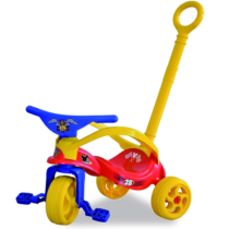 Triciclo com Empurrador e Proteção Mickey Xalingo