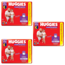 3 Pacotes Fralda Huggies Roupinha Supreme Care XXG 58 unidades