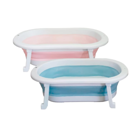 Banheira Retrátil Dobrável Em Silicone de Bebe