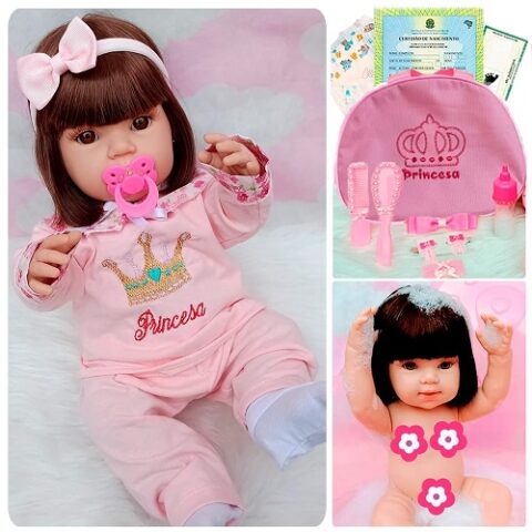 Bebê Real Reborn Baby Realista Bolsa + 28 Itens