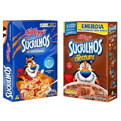 Cereal Sucrilhos ‎Kellogg’s Original ou Chocolate 240g
