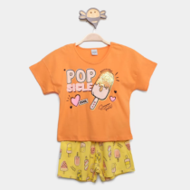 Conjunto Menina Rovitex Shorts e Blusa Estampado