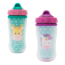 Copo Parede Dupla Com Canudo Animal Fun Buba