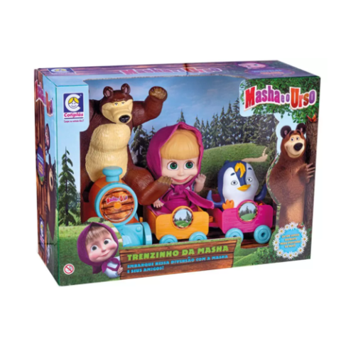 Trem Masha e o Urso Trenzinho da Masha Cotiplás