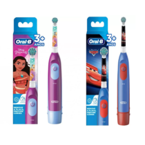 Escova Dental Infantil Elétrica a pilhas Oral-B Disney Princess ou Cars