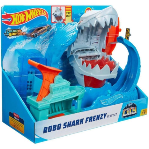 Hot Wheels City Robô Tubarão Mattel