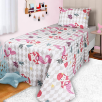 Jogo de Cama Infantil Estampado 3 Peças