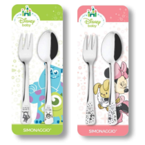 Jogo de Talheres Inox Infantil Simonaggio Disney Baby ou Monstros S.A