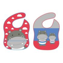 Kit 2 Babadores com Bolso Hipopótamo Girotondo Baby