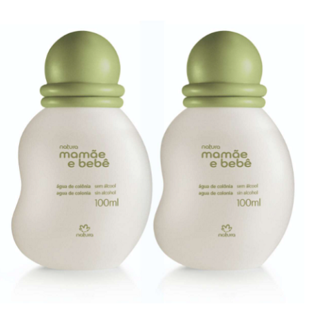 Kit 2 Unidades Mamãe e Bebê Água de Colônia 100ml