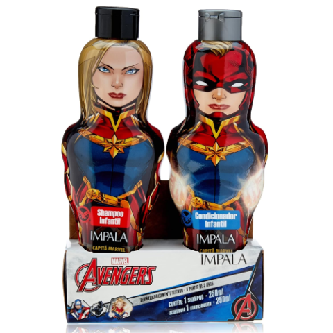 Kit Shampoo+Condicionador Capitã Marvel Impala 250ml