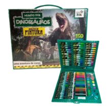 Maleta de Pintura Mundo dos Dinossauro com 150 peças