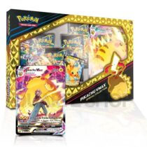 Pokemón Box Picachu VMAX Realeza Absoluta 50 Cartas + 1 Rara Oficial Original Copag Cartas em Português