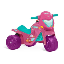 Ban Moto Gatinha Elétrico 6V Bandeirante Rosa