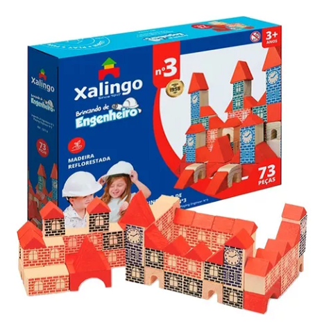 Brincando de Engenheiro 73 Peças Xalingo