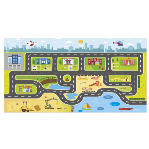 Pista para Carrinhos Miniatura Estrada Cidade