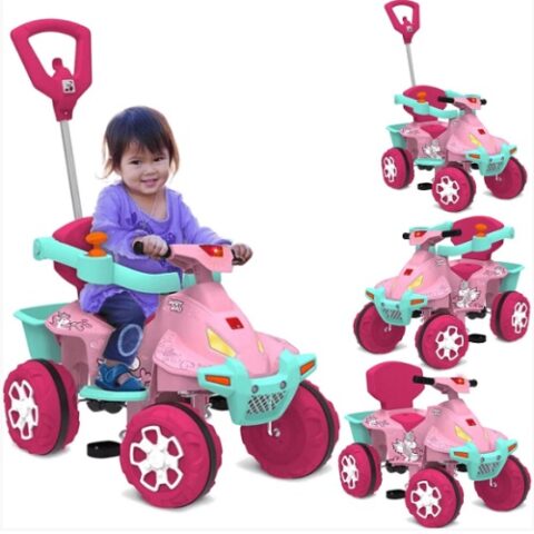 Smart Quad Passeio & Pedal Bandeirante Rosa