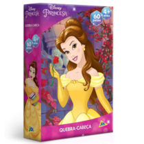 Quebra-cabeça Princesas Bela 60 peças Toyster