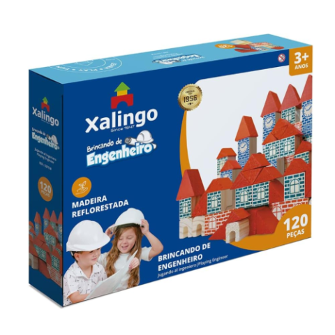 Brincando de Engenheiro 120 Peças Xalingo