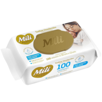 Toalha Umedecida Mili Love & Care 100 unidades